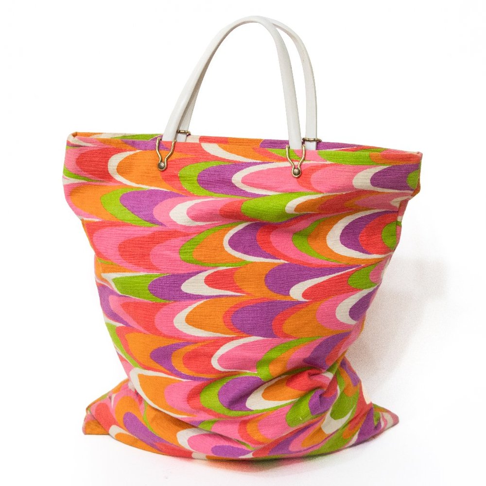 Retro Colourful 1970s Shoulder Bag | Women's Vintage Carry All Bag